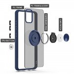 Wholesale Tuff Slim Armor Hybrid Ring Stand Case for Motorola Moto One 5G Ace (Navy Blue)